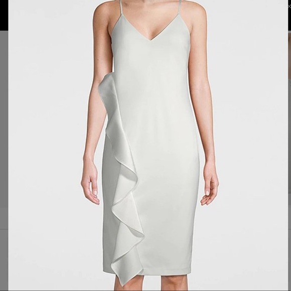 White House Black Market Dresses & Skirts - NWT Elegant WHBM ivory sleeveless midi dress